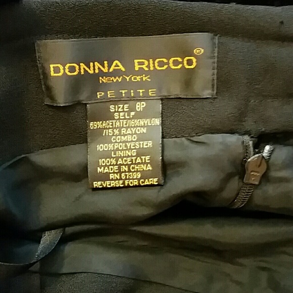 Donna Ricco Fit & Flair Cocktail Dress - Size 8P - Picture 5 of 8